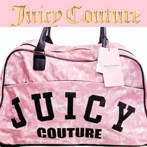 Juicy Couture Bold Logo Tie-Dye Rolling Duffel Bag